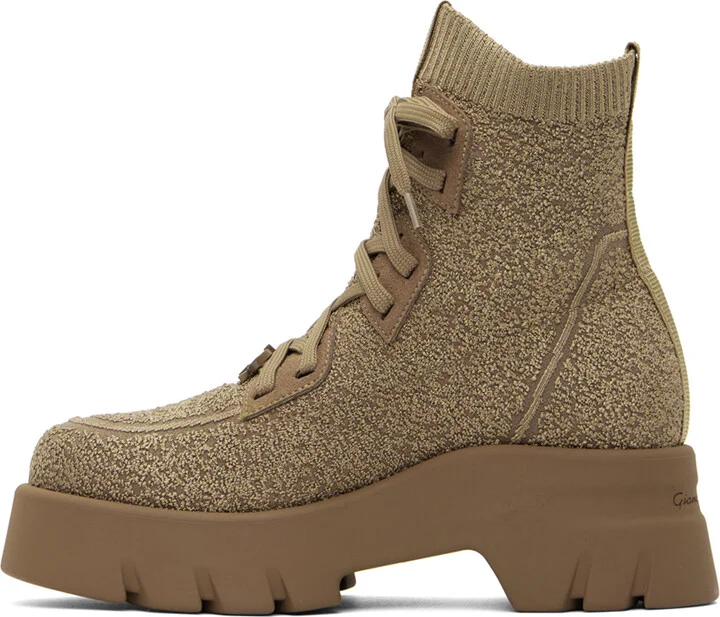 Gianvito Rossi Tan Lambert Boots - Image 3