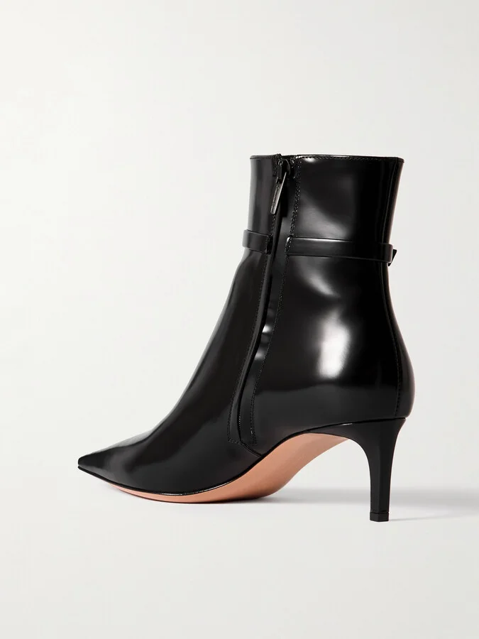 Gianvito Rossi - Tokio 55 Leather Ankle Boots - Black - Image 3