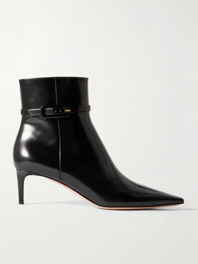 Gianvito Rossi - Tokio 55 Leather Ankle Boots - Black