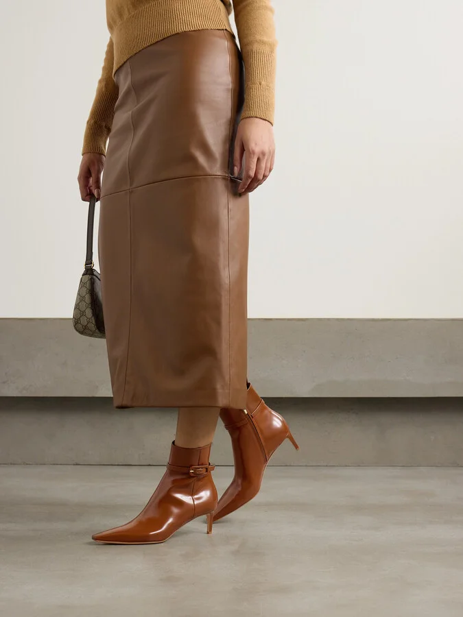 Gianvito Rossi - Tokio 55 Leather Ankle Boots - Brown - Image 2