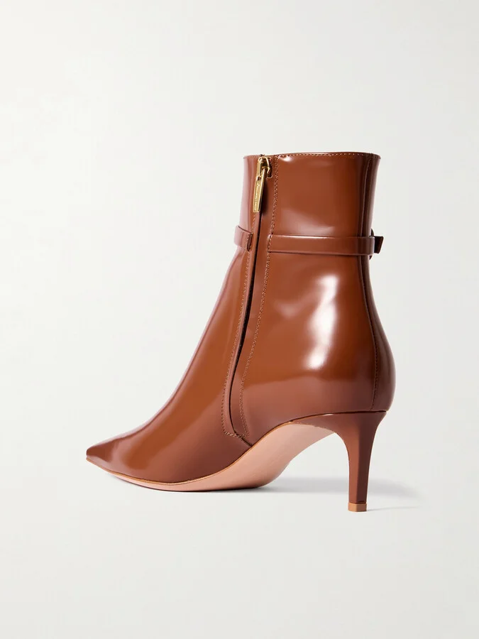 Gianvito Rossi - Tokio 55 Leather Ankle Boots - Brown - Image 3
