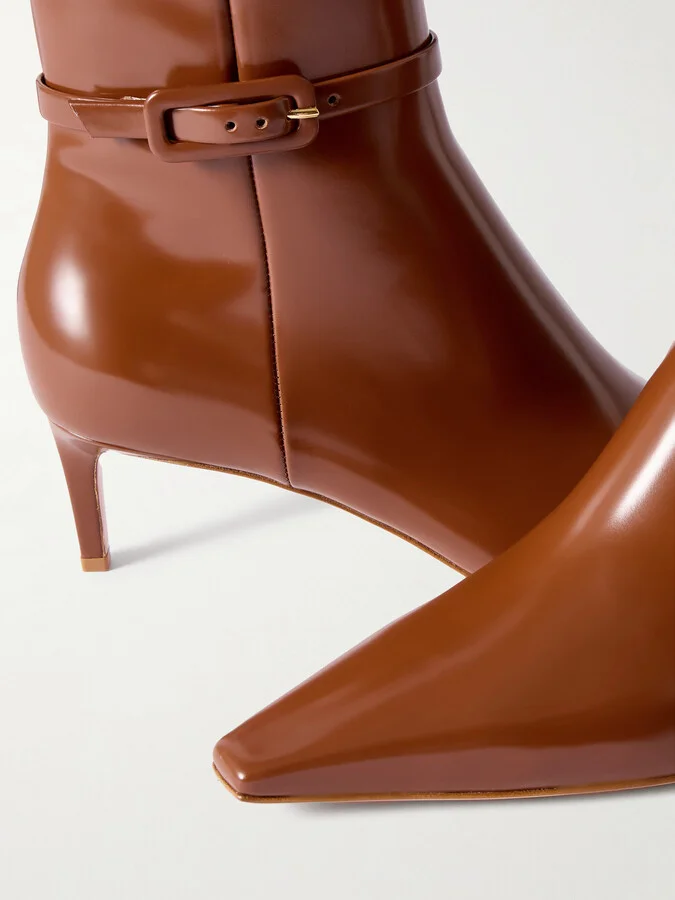 Gianvito Rossi - Tokio 55 Leather Ankle Boots - Brown - Image 4