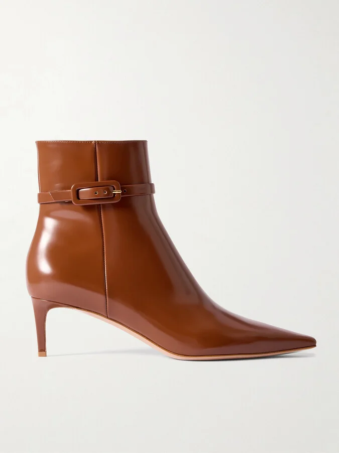 Gianvito Rossi - Tokio 55 Leather Ankle Boots - Brown