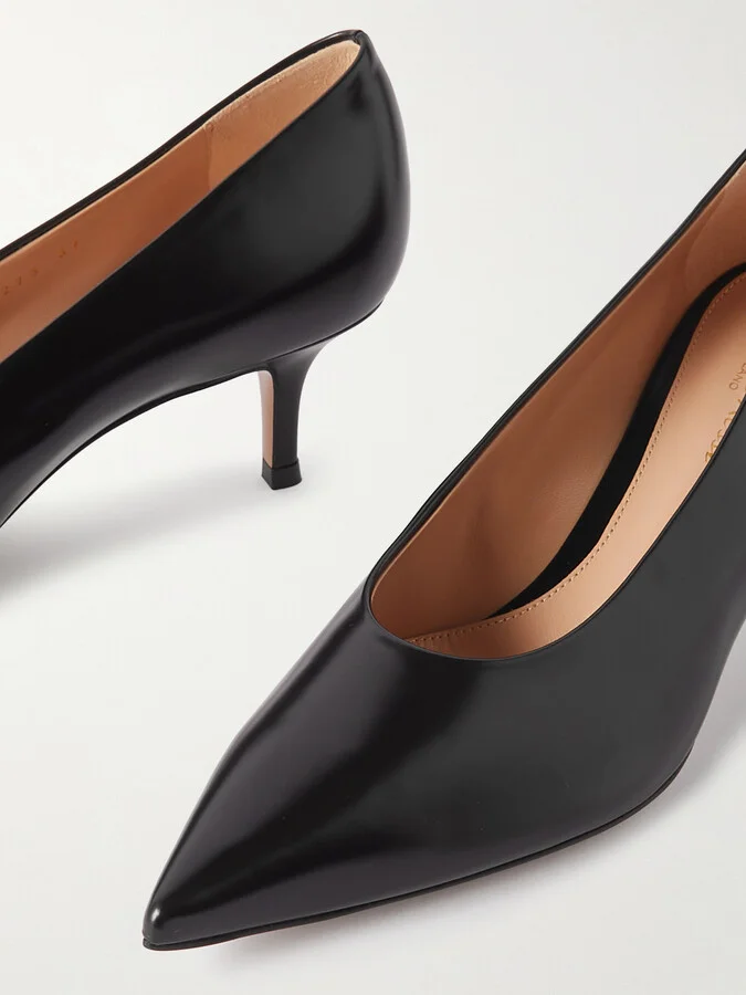 Gianvito Rossi - Tokio 55 Leather Pumps - Black - Image 4