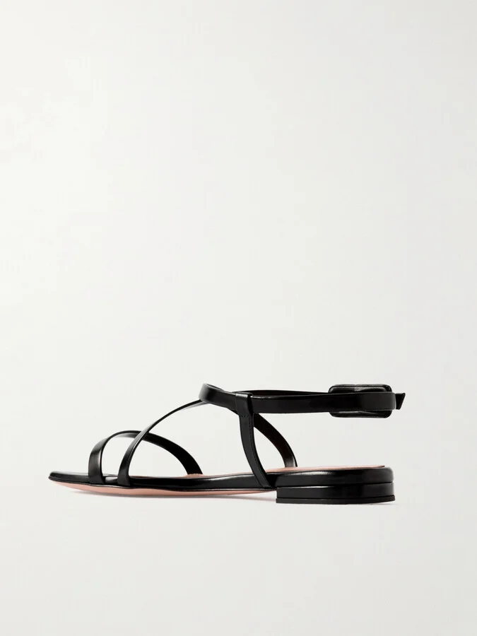 Gianvito Rossi - Tokio Leather Sandals - Black - Image 3