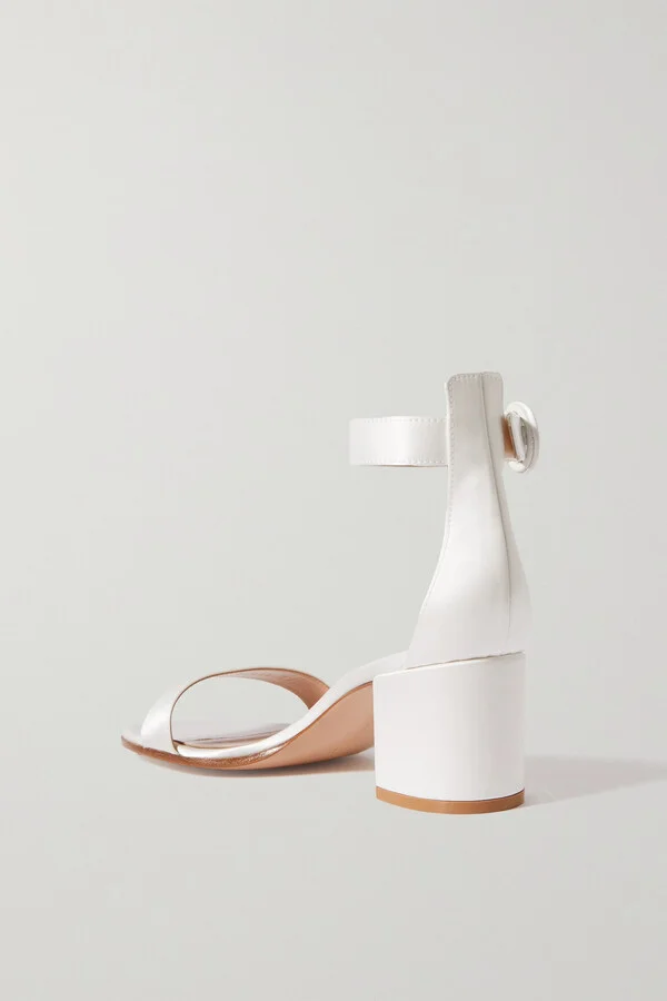 Gianvito Rossi - Versilia 60 Satin Sandals - White - Image 3