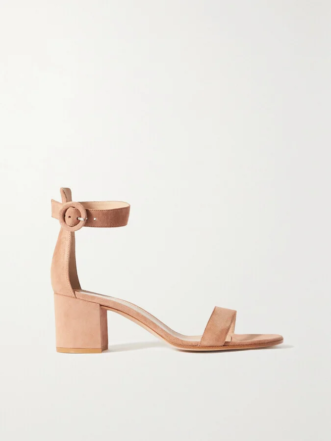 Gianvito Rossi - Versilla 60 Suede Sandals - Brown