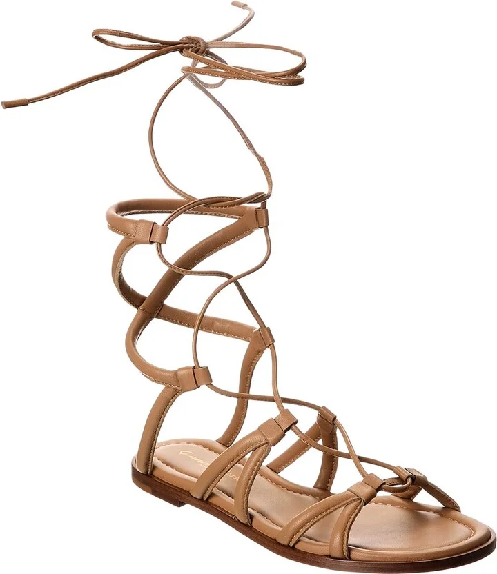 Gianvito Rossi Vesta Leather Sandal