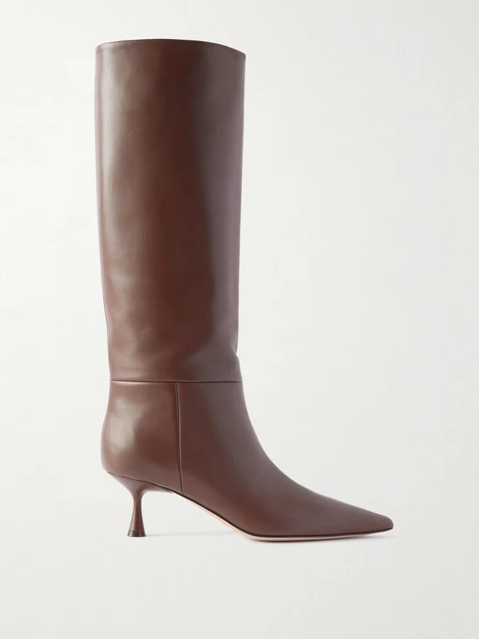 Gianvito Rossi - Vitello Glove 55 Leather Boots - Brown