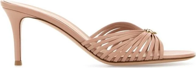 Gianvito Rossi Vyna Open-Toe Mules