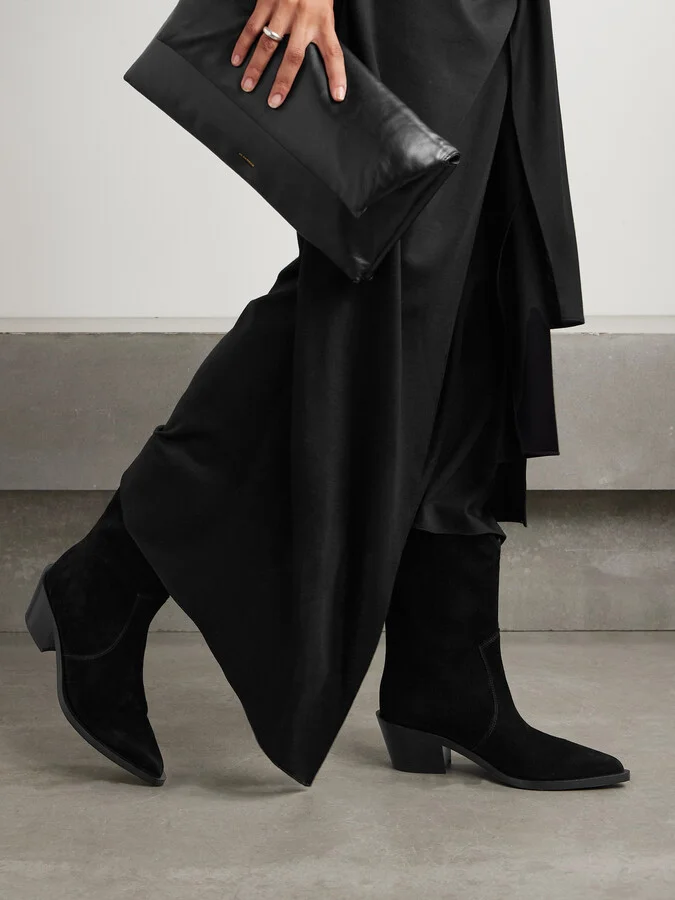 Gianvito Rossi - Waylon 45 Suede Ankle Boots - Black - Image 2