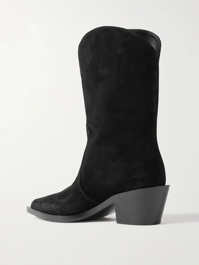 Gianvito Rossi - Waylon 45 Suede Ankle Boots - Black - Image 3