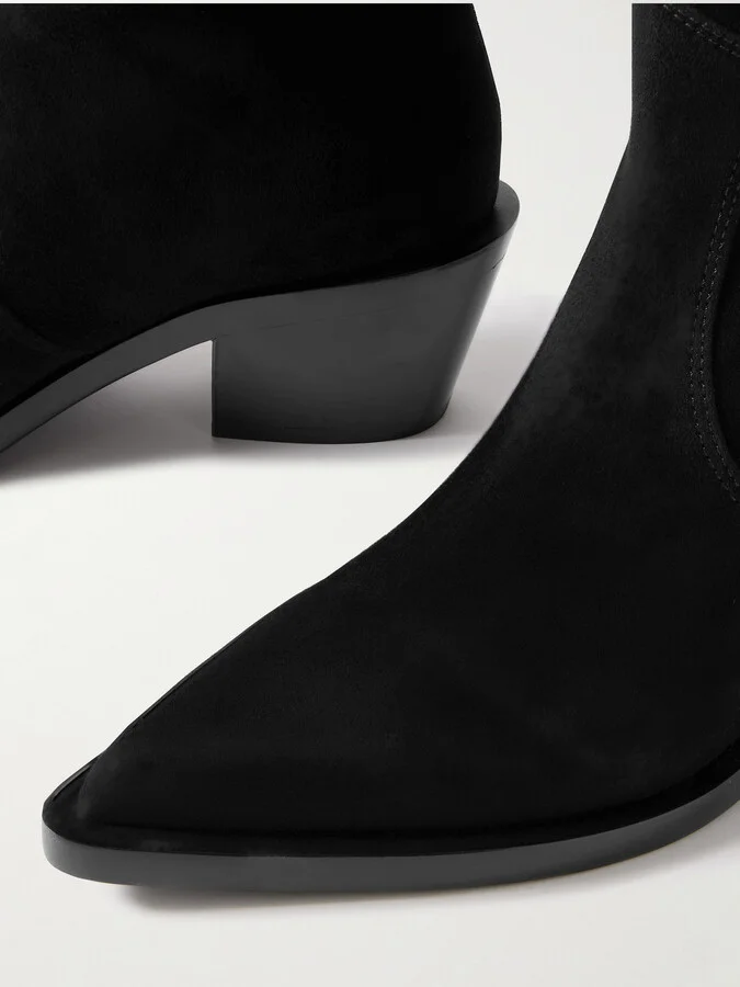 Gianvito Rossi - Waylon 45 Suede Ankle Boots - Black - Image 4