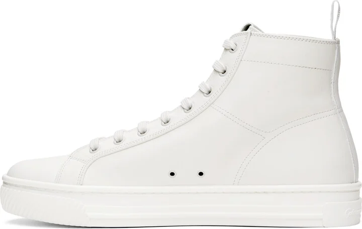 Gianvito Rossi White 360 High Sneakers - Image 3