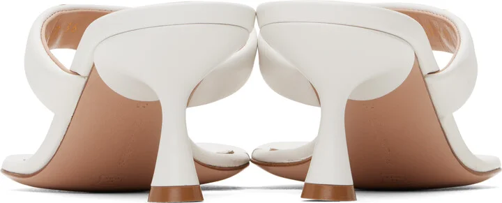 Gianvito Rossi White Ascent Thong 55 Heeled Sandals - Image 2