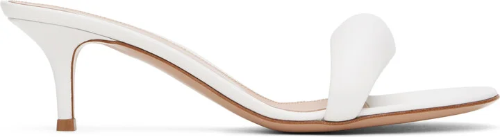 Gianvito Rossi White Bijoux 55 Mules