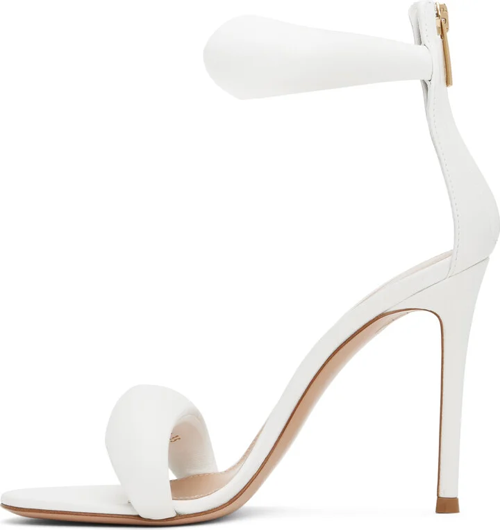 Gianvito Rossi White Bijoux Heeled Sandals - Image 3