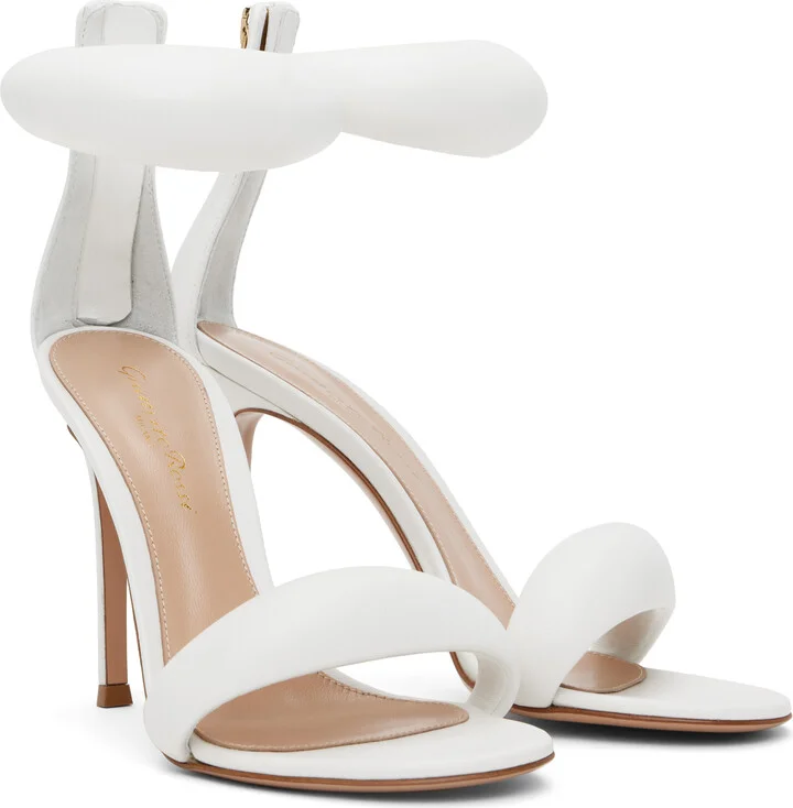 Gianvito Rossi White Bijoux Heeled Sandals - Image 4