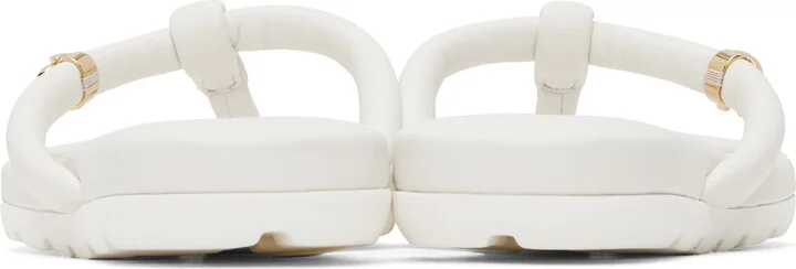 Gianvito Rossi White Fiji Nappa Sandals - Image 2