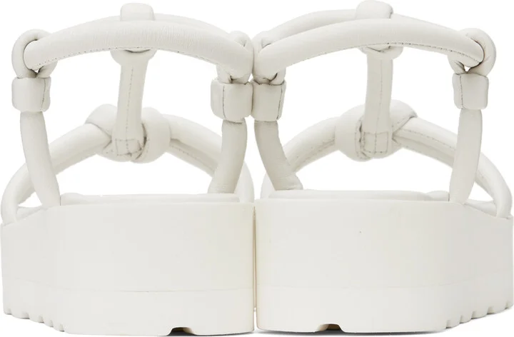 Gianvito Rossi White Marine Flat Sandals - Image 2