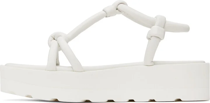 Gianvito Rossi White Marine Flat Sandals - Image 3