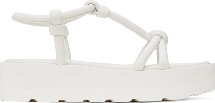 Gianvito Rossi White Marine Flat Sandals