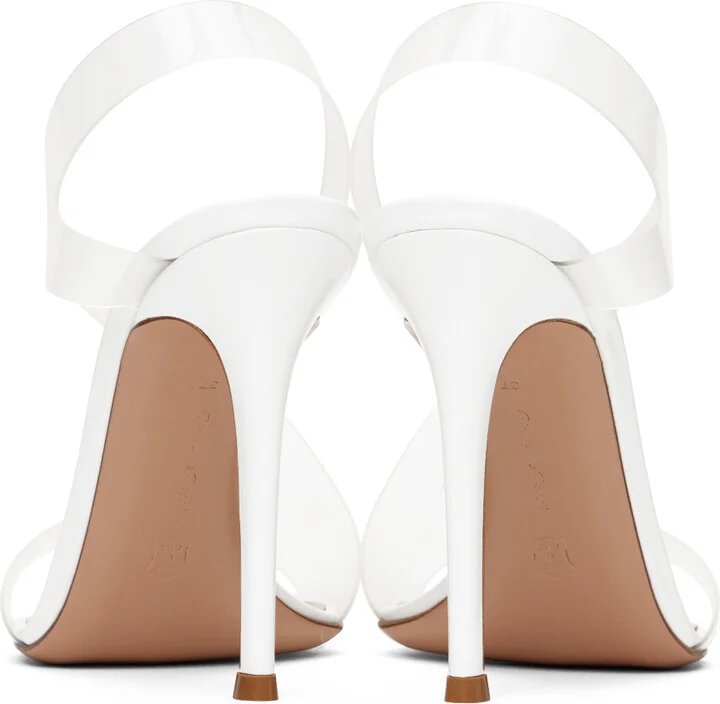 Gianvito Rossi White Metropolis Heeled Sandals - Image 2