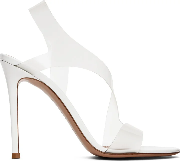 Gianvito Rossi White Metropolis Heeled Sandals