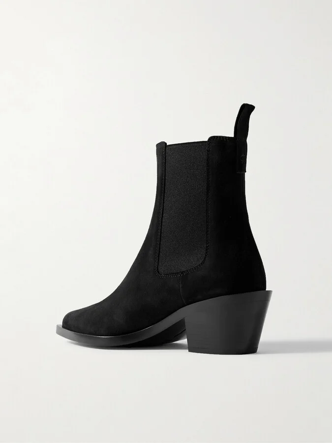 Gianvito Rossi - Wylie 60 Suede Chelsea Boots - Black - Image 3