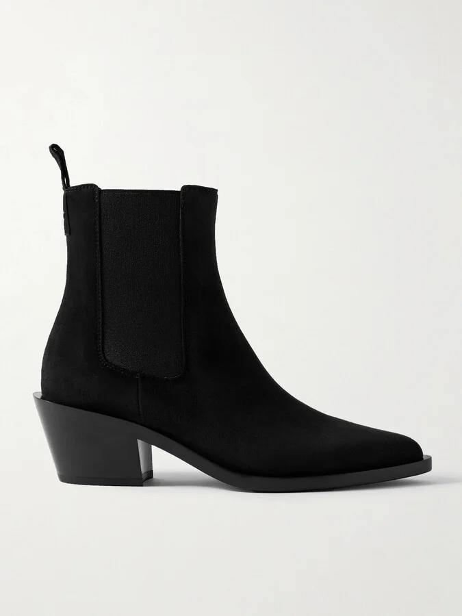 Gianvito Rossi - Wylie 60 Suede Chelsea Boots - Black