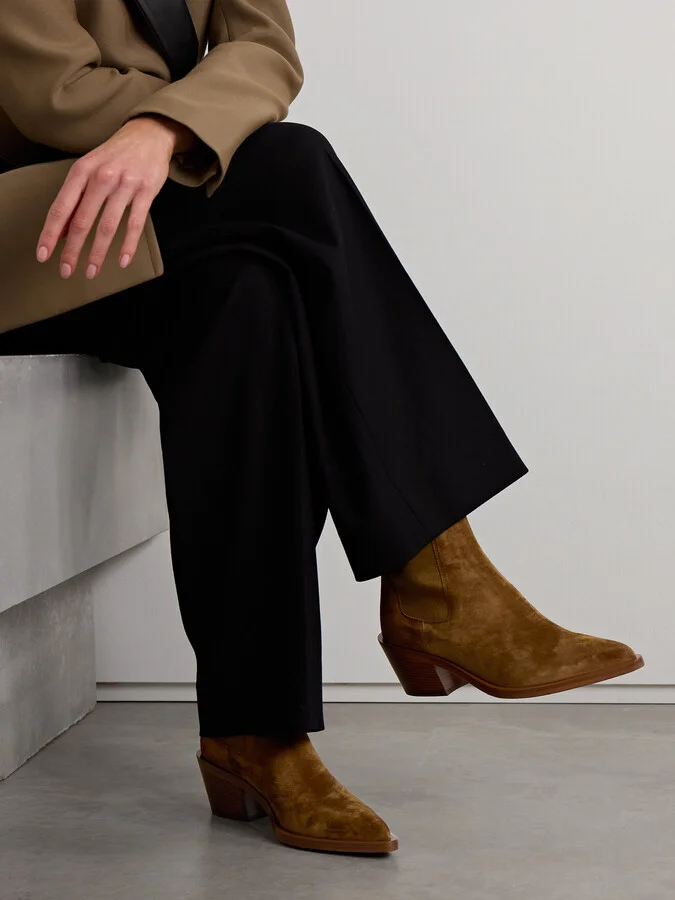 Gianvito Rossi - Wylie 60 Suede Chelsea Boots - Brown - Image 2
