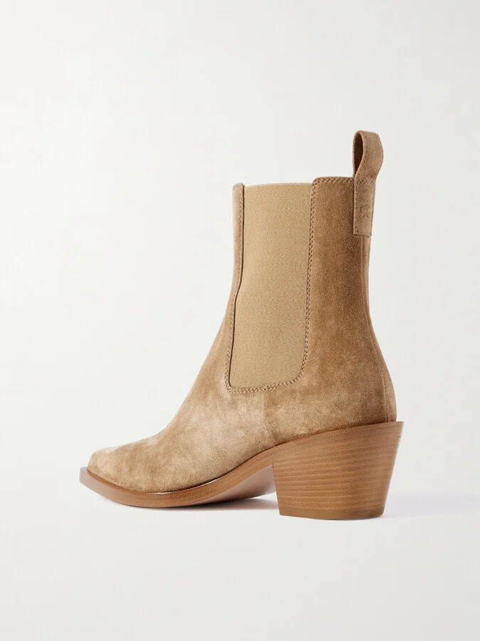 Gianvito Rossi - Wylie 60 Suede Chelsea Boots - Brown - Image 3