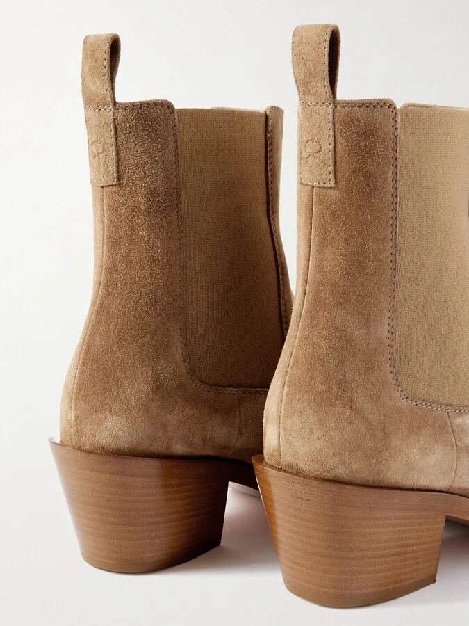 Gianvito Rossi - Wylie 60 Suede Chelsea Boots - Brown - Image 4