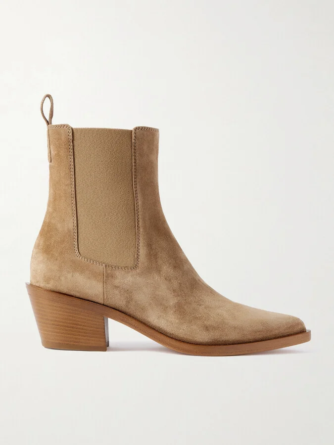 Gianvito Rossi - Wylie 60 Suede Chelsea Boots - Brown
