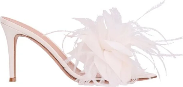 Gianvito Rossi Ynez Embellished Slip-On Sandals