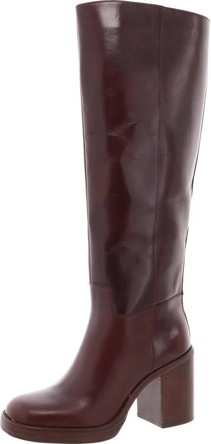 Gibi 2 Womens Zipper Leather Knee-High Boots