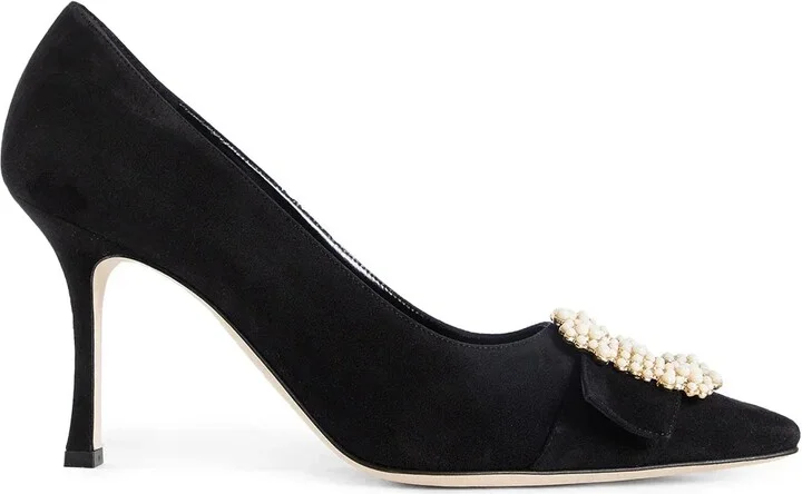 Giboa Pearl Buckle 90 Pumps