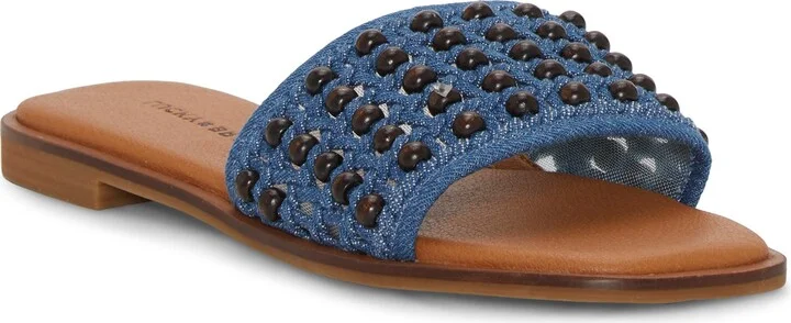 BROWN DENIM BEADS