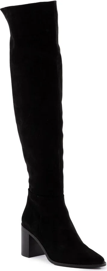 Gifted Suede Womens Zipper Leather Over-The-Knee Boots