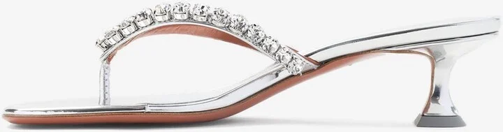 Gigi 45 Crystal Thong Sandals - Image 2
