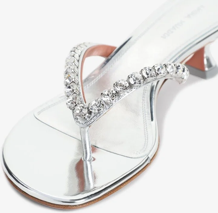 Gigi 45 Crystal Thong Sandals - Image 3