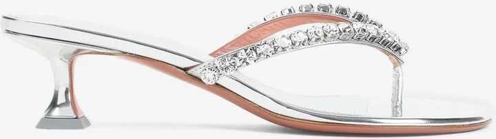 Gigi 45 Crystal Thong Sandals