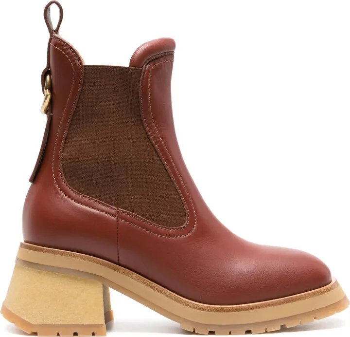 Gigi 70mm leather Chelsea boots