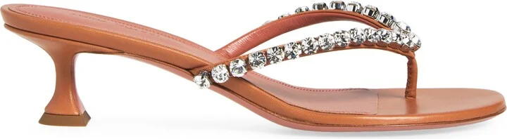Gigi CrystalStrap Kitten Heel Sandal - Image 3