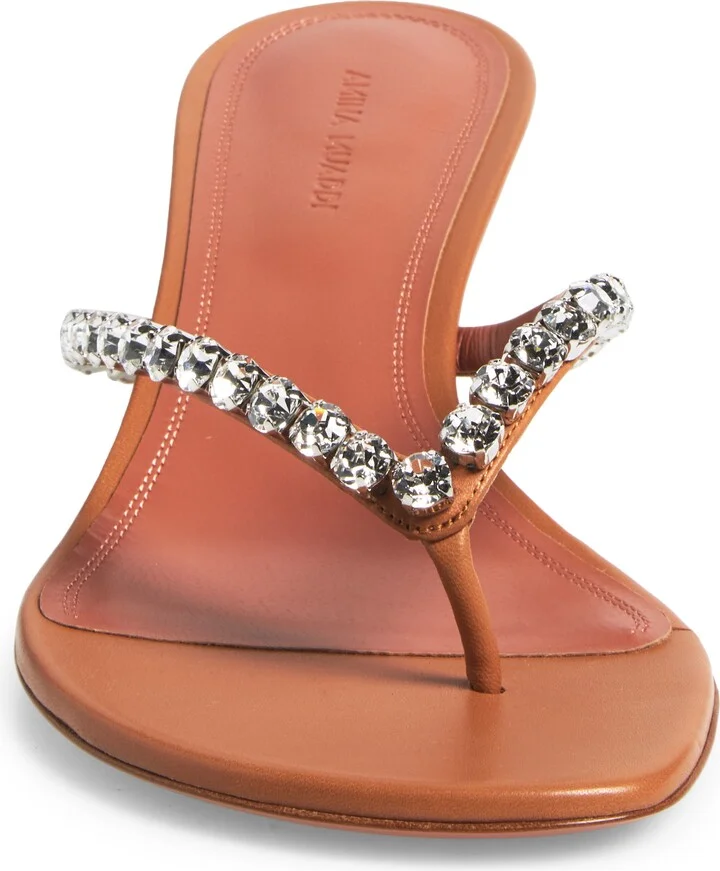 Gigi CrystalStrap Kitten Heel Sandal - Image 4