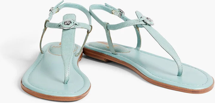 Gigi faux pebbled-leather sandals - Image 2