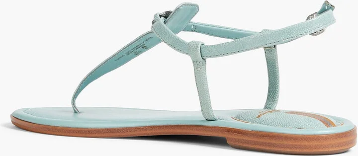Gigi faux pebbled-leather sandals - Image 3
