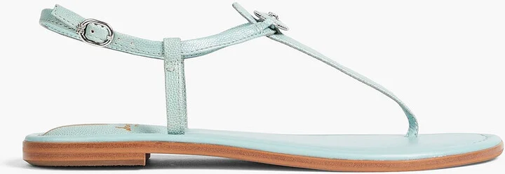 Gigi faux pebbled-leather sandals