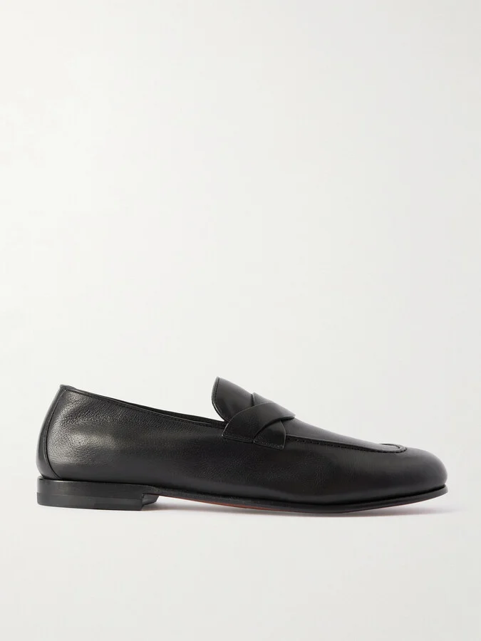Gigi Full-Grain Leather Loafers