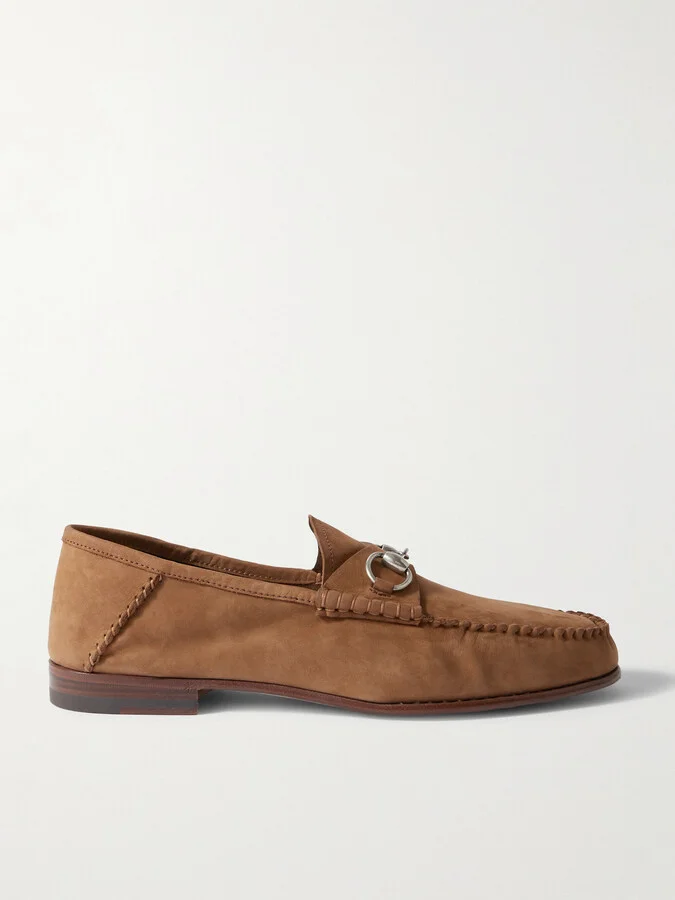 Gigi Horsebit Suede Loafers